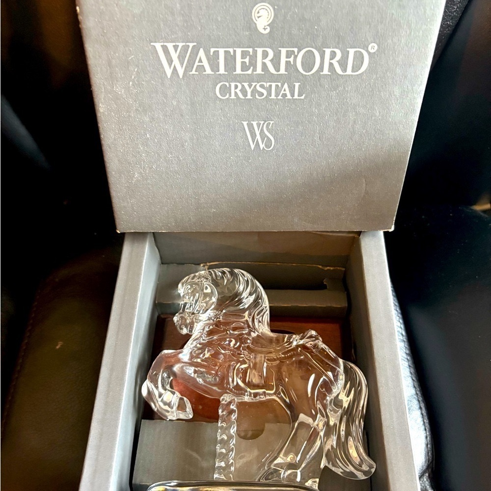 Waterford Crystal Horse Figurine - Transparent